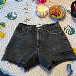 Abercrombie & Fitch “The Dad Short  High Rise Curve Love” Cut Off Shorts